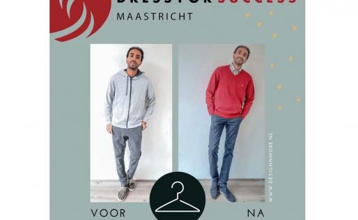 Man in nieuwe kleding