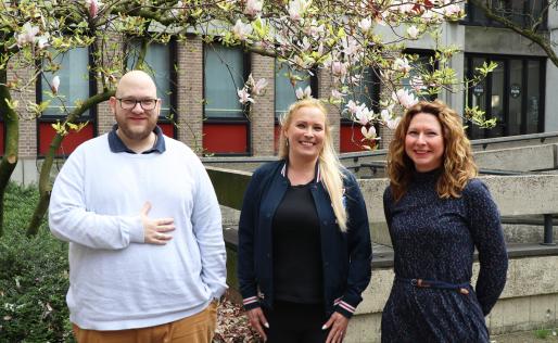 Marco, Melanie van Riel en Cindy Claessen