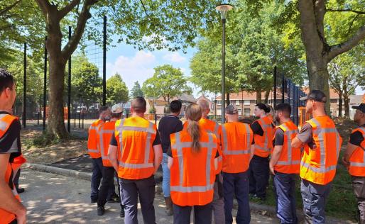 Kandidaten in oranje hesjes bezoeken Cruyff Court