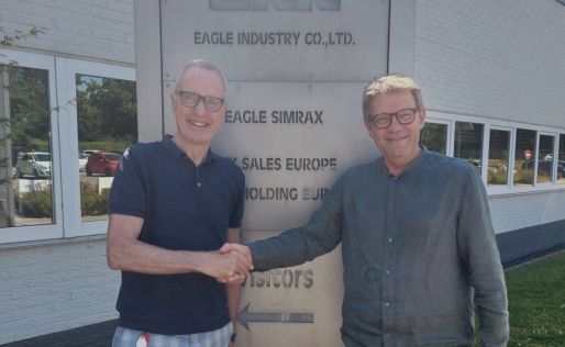 Fred Dijk, directeur van WSP Parkstad, en Dennis van Well, president van Eagle Simrax B.V.