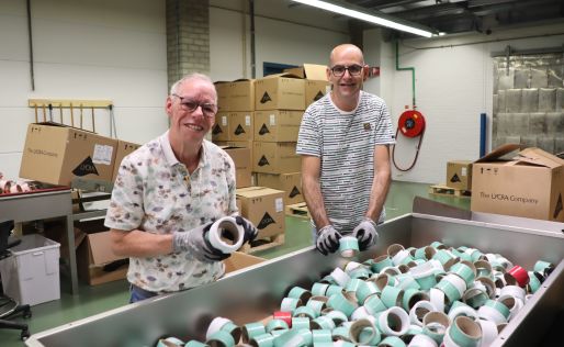 Henry en Marcel bij Lycra Company