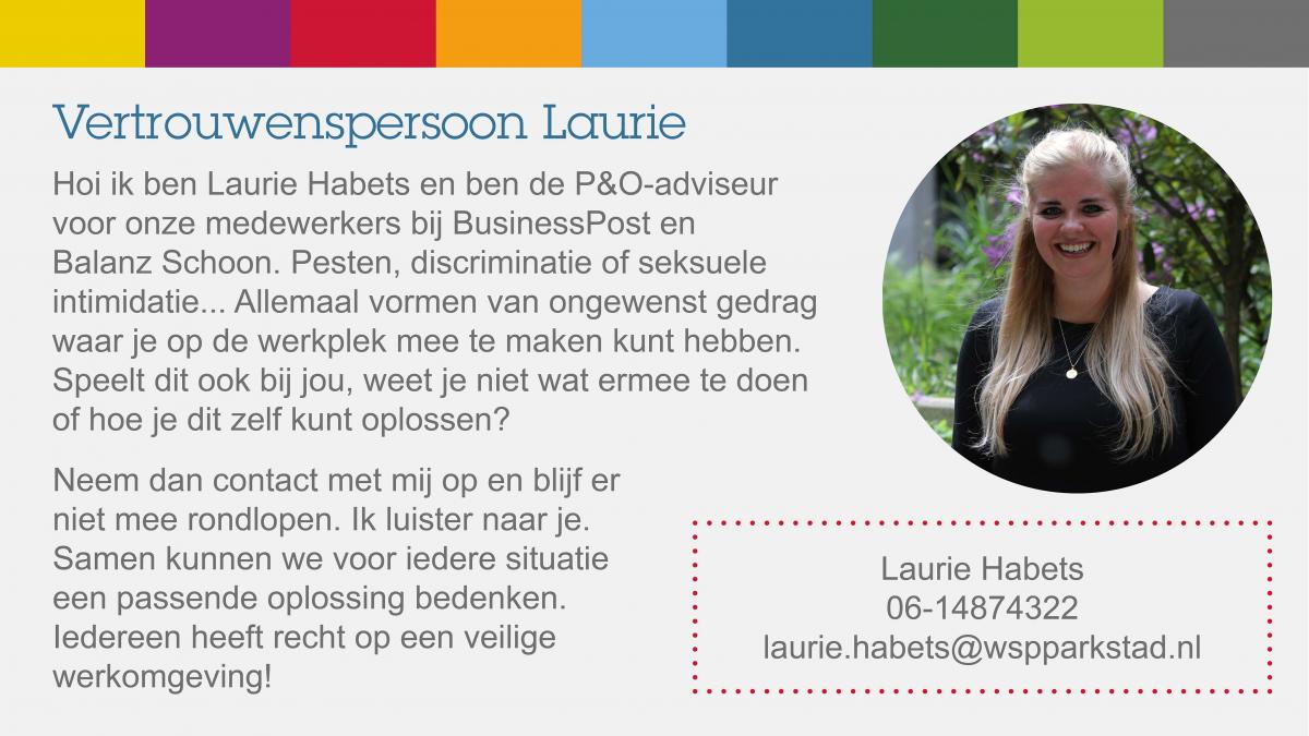 Vertrouwenspersoon Laurie