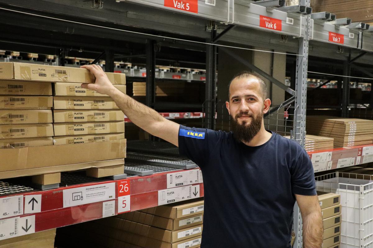 Mohamad bij IKEA