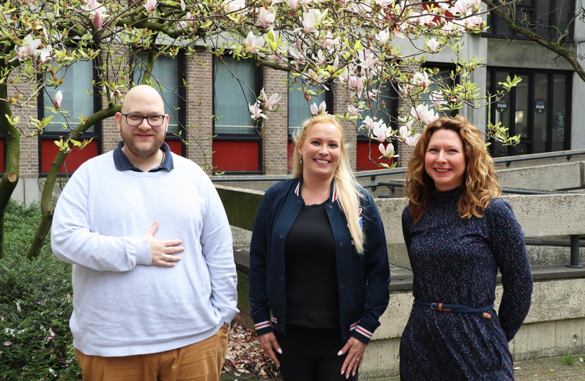 Marco, Melanie van Riel en Cindy Claessen
