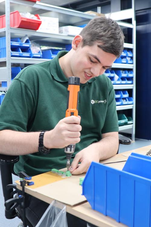 Jesper op de werkplek