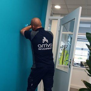 Dave als medewerker van Arriva aan het werk.