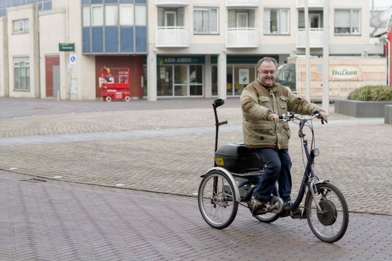 Marco met de fiets