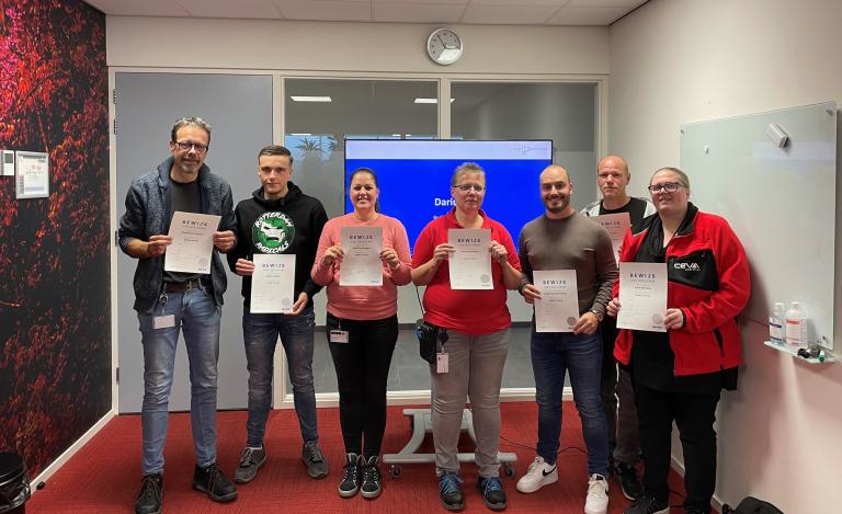 Deelnemers van de Buddytraining met certificaat